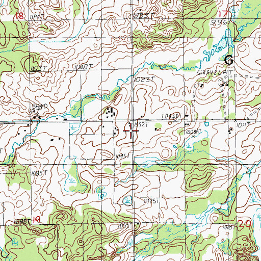 Topographic Map of Booth School, MI