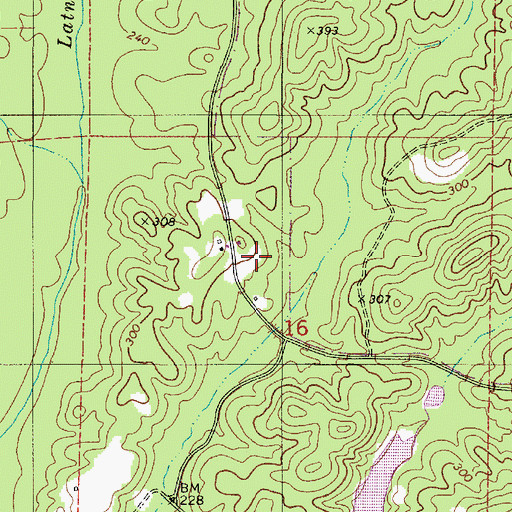 Topographic Map of Lanters (historical), AL