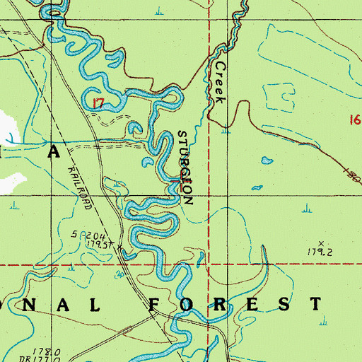 Topographic Map of Bull Run, MI