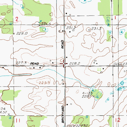 Topographic Map of Bunce School, MI