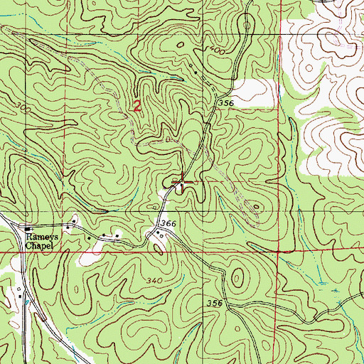 Topographic Map of Madison School (historical), AL