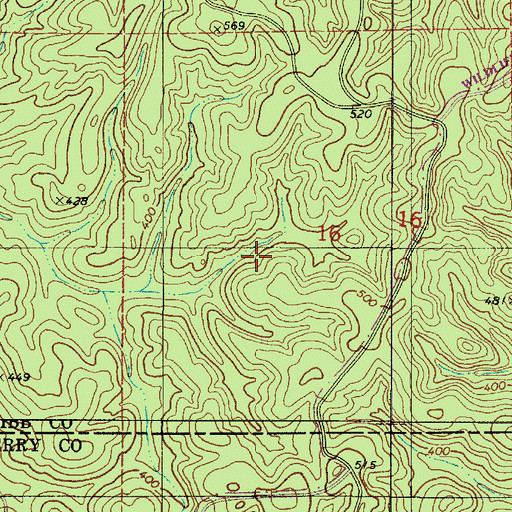 Topographic Map of Oakmulgee Wildlife Management Area, AL