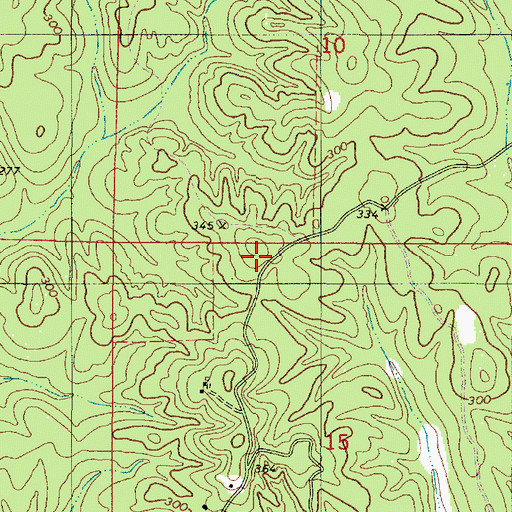 Topographic Map of Sanctified Church (historical), AL