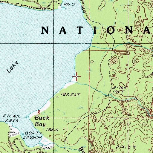 Topographic Map of Cole Creek, MI