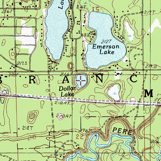 Topographic Map of Dollar Lake, MI
