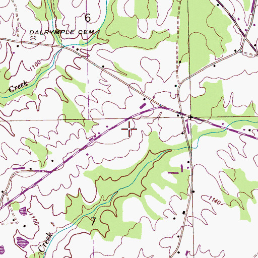 Topographic Map of Santlin School (historical), AL