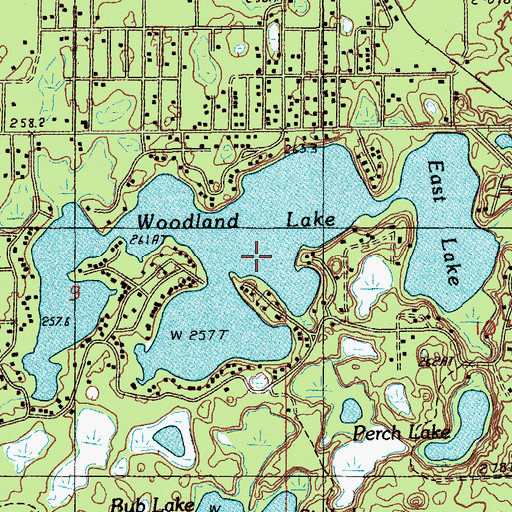 Topographic Map of East Lake, MI