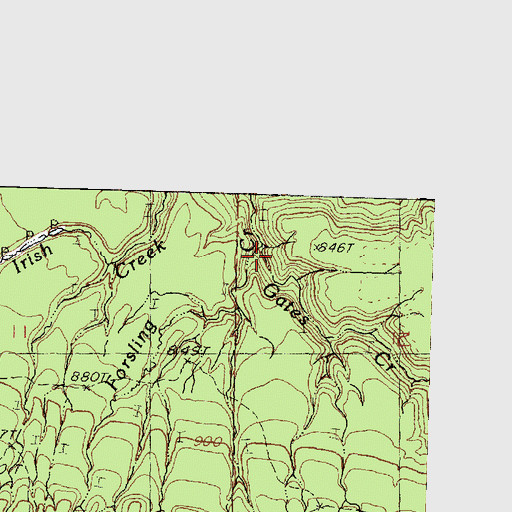 Topographic Map of Forsling Creek, MI