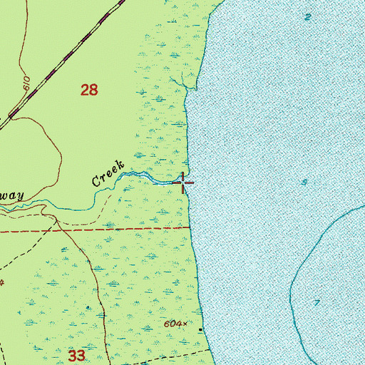 Topographic Map of Galloway Creek, MI