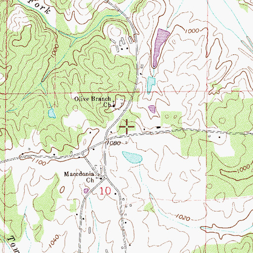 Topographic Map of Court Hill (historical), AL