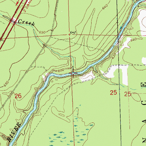 Topographic Map of Garden Hill Creek, MI