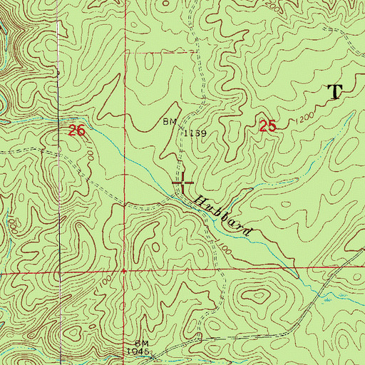 Topographic Map of Dowdy Chapel School (historical), AL