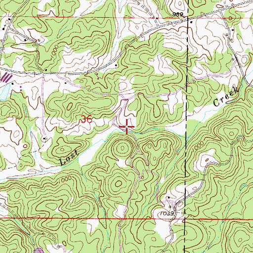 Topographic Map of Dukes Mill (historical), AL