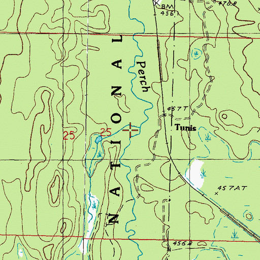 Topographic Map of Goblin Creek, MI