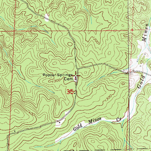 Topographic Map of Fairview Church, AL