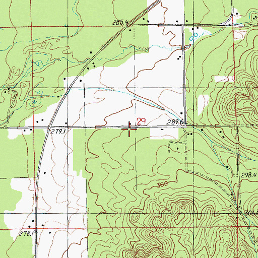 Topographic Map of Gospel Mission Church, MI