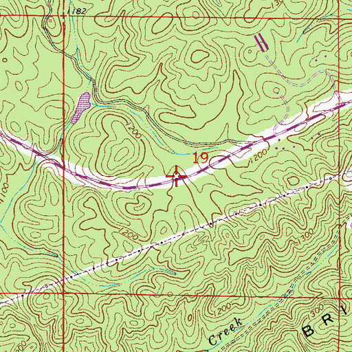 Topographic Map of Graphite (historical), AL