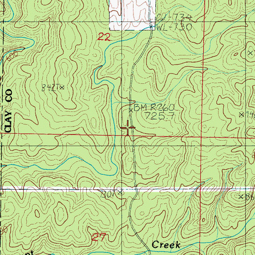 Topographic Map of Jacobs Mill (historical), AL