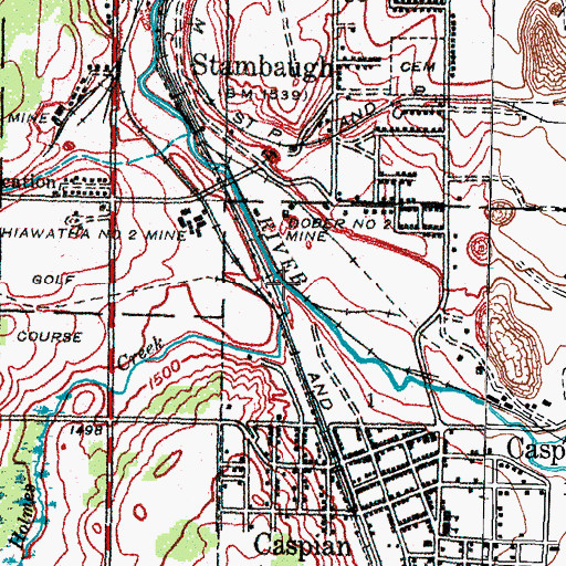 Topographic Map of Holmes Creek, MI