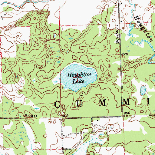 Topographic Map of Eagle Lake, MI