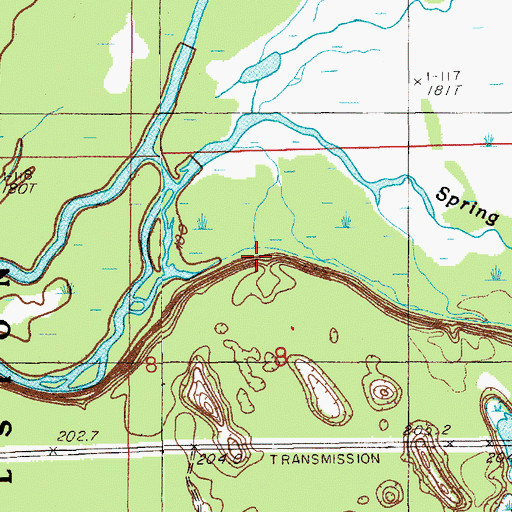 Topographic Map of Indian Point, MI
