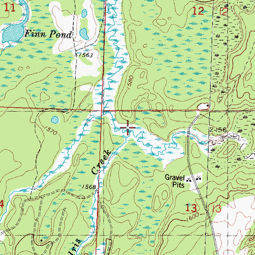 Topographic Map of Iris Creek, MI