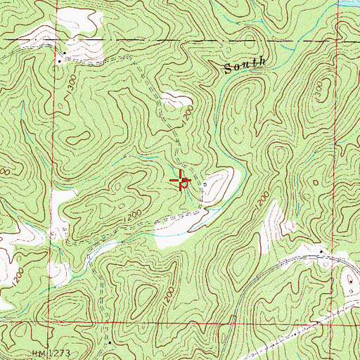 Topographic Map of Sanduski Ridge, AL