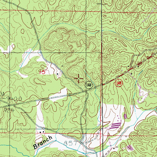 Topographic Map of Sommers School (historical), AL