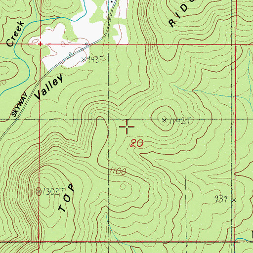 Topographic Map of Wako Kayi (historical), AL