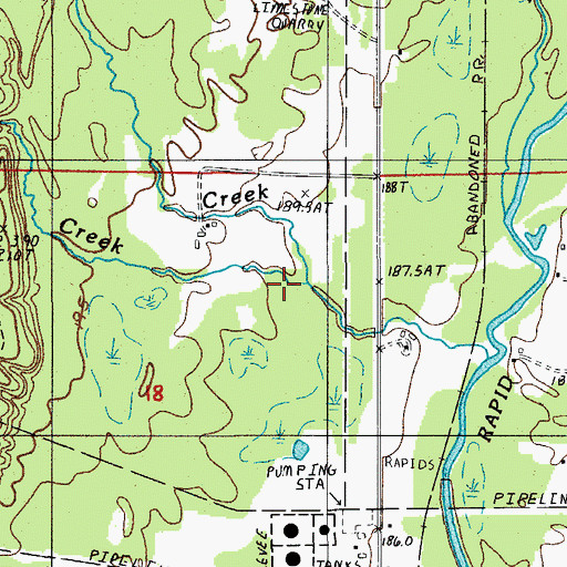 Topographic Map of Laraby Creek, MI
