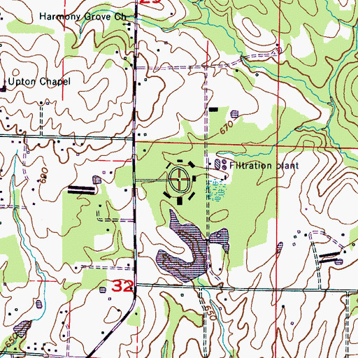 Topographic Map of Alabama Sheriffs Boys Ranch, AL