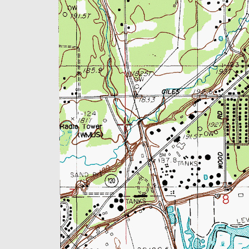 Topographic Map of Little Bear Creek, MI