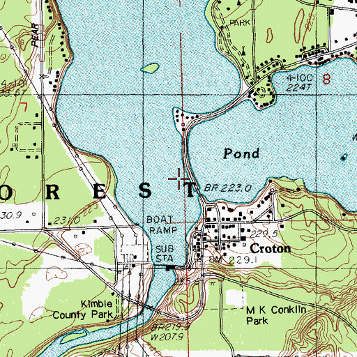 Topographic Map of Little Muskegon River, MI