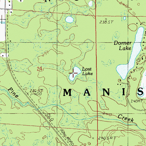 Topographic Map of Lost Lake, MI