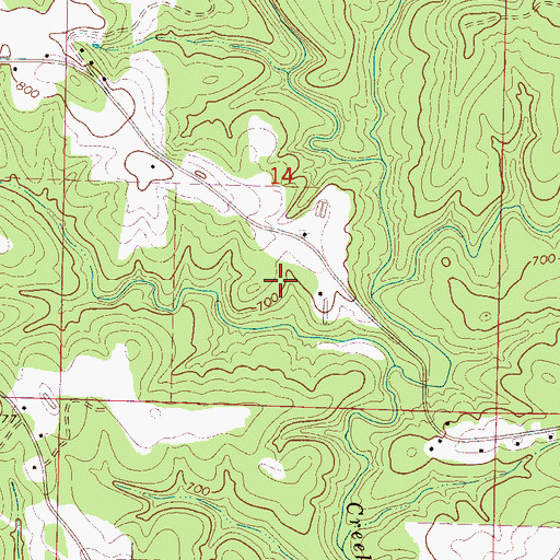 Topographic Map of Amos School (historical), AL