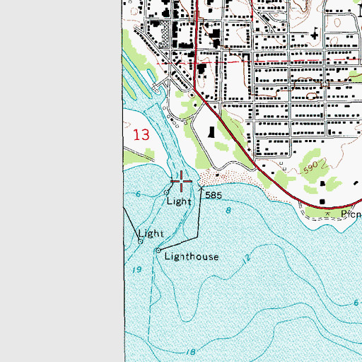 Topographic Map of Manistique River, MI