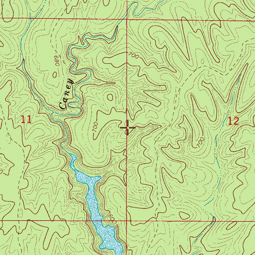 Topographic Map of Black Pond Mine, AL