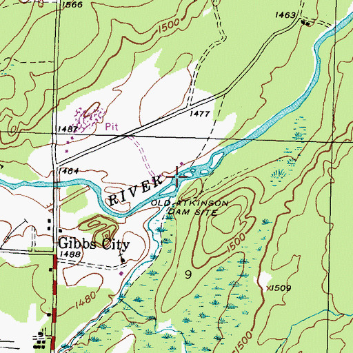 Topographic Map of McColman Creek, MI