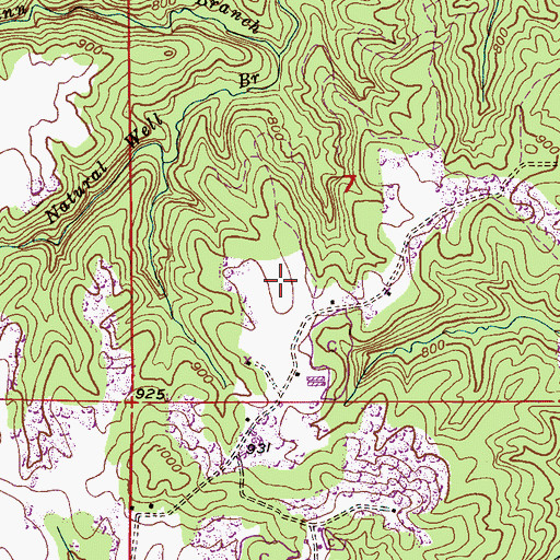 Topographic Map of Frost Pond, AL