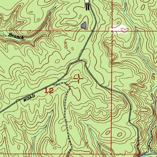 Topographic Map of Hickory Knob, AL