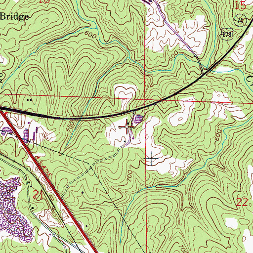 Topographic Map of Ice Berg Mine, AL