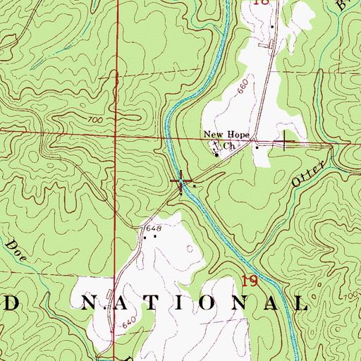 Topographic Map of Kelleys Mill (historical), AL