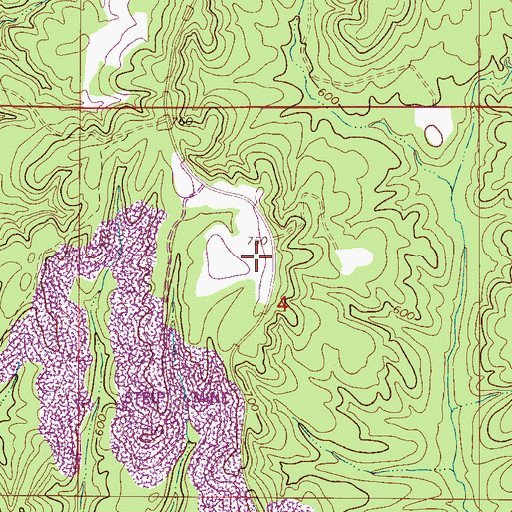 Topographic Map of Melville (historical), AL