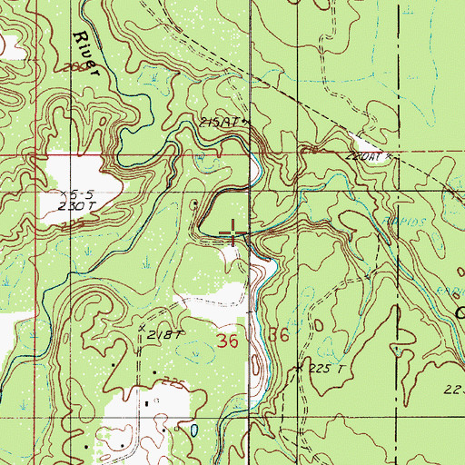 Topographic Map of O'Neil Creek, MI