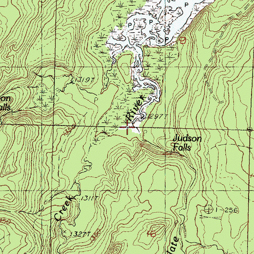 Topographic Map of Pelton River, MI