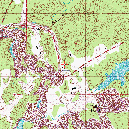Topographic Map of Scrap (historical), AL