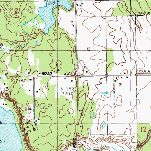 Topographic Map of Ryerson School, MI