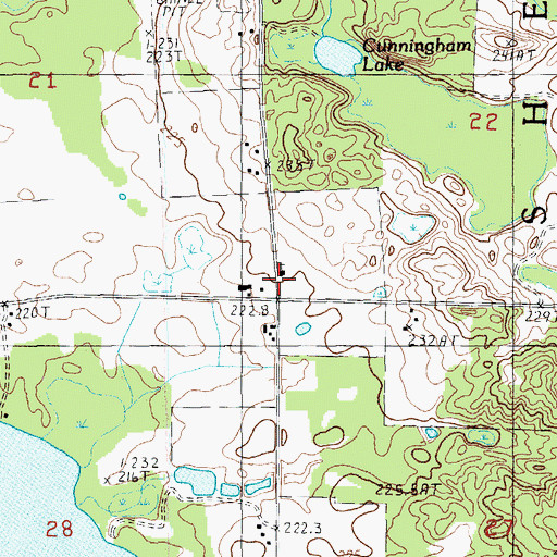 Topographic Map of Saint Joseph Church, MI
