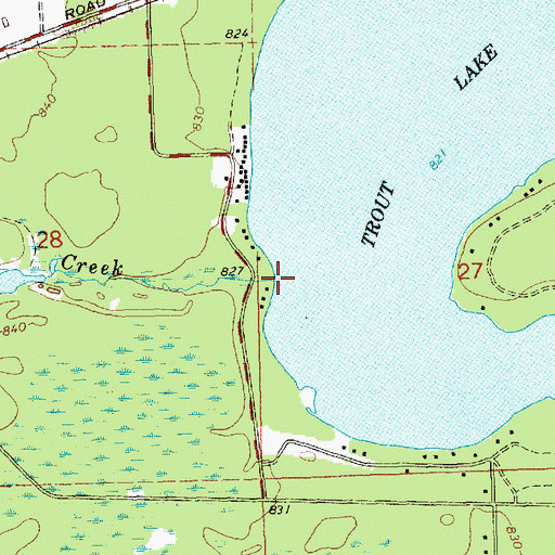 Topographic Map of Schwesinger Creek, MI