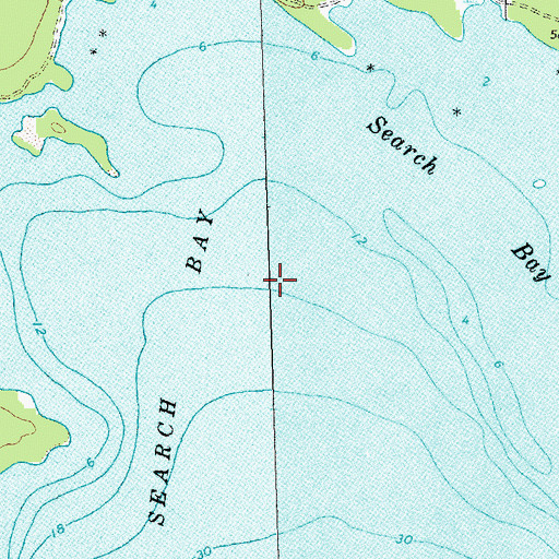 Topographic Map of Search Bay, MI